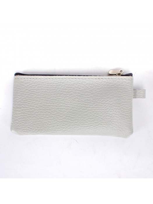 Футляр для ключей Croco-кл-500 (на молнии)  натуральная кожа серый флотер (265)  238923