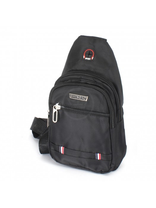 Рюкзак (сумка)  муж Battr-9905  (однолямочный),  1отд,  плечевой ремень,  2внеш карм,  черный 242051