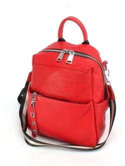 Рюкзак жен натуральная кожа JRP-8903-9, 1отд, 5внеш, 3внут/карм, красный 248124