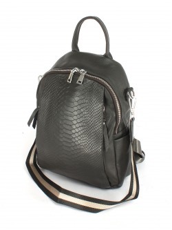 Рюкзак жен натуральная кожа JRP-78907-9, 1отд, 5внут+5внеш/карм, серый 249498