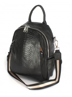 Рюкзак жен натуральная кожа JRP-78907-9, 1отд, 5внут+5внеш/карм, черный 249500