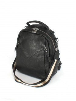 Рюкзак жен натуральная кожа JRP-78908-9, 1отд, 5внут+5внеш/карм, черный 249555