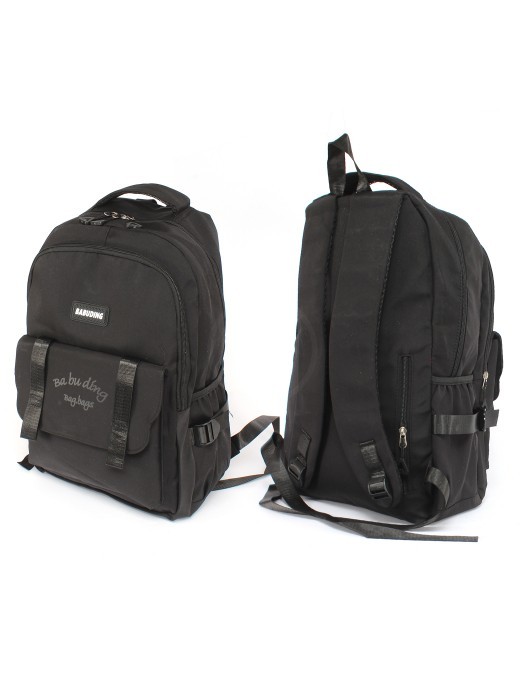 Рюкзак MF-3072,  молодежный,  2отд,  1внутр+4внеш/карм,  черный 256403