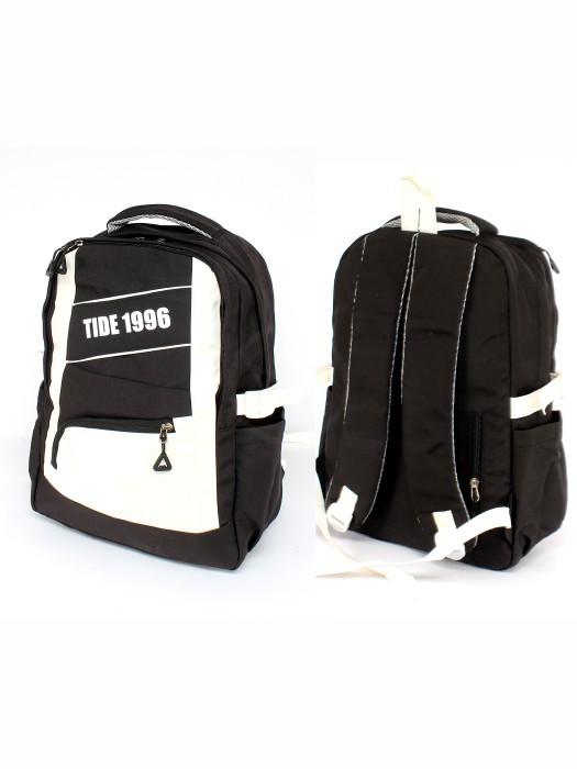 Рюкзак MF-8603,  молодежный,  2отд,  3внутр+4внеш.карм,  черный/белый 256408