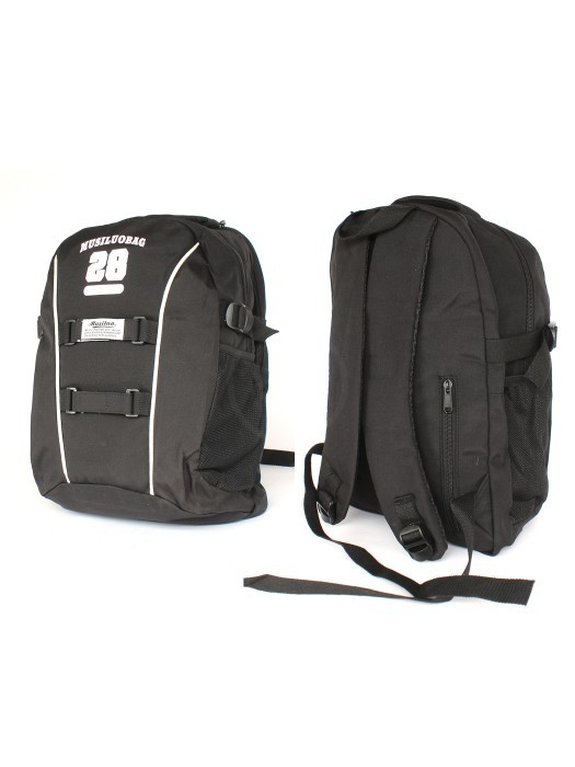 Рюкзак MF-674,  молодежный,  2отд,  3внутр+3внеш.карм,  черный 256502
