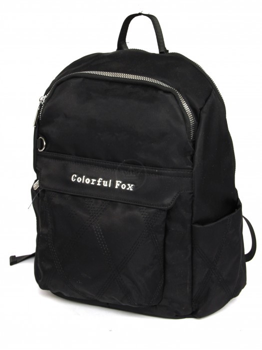 Рюкзак жен текстиль CF-2320,  2отд,  4внут+3внеш/ карм,  черный 256570