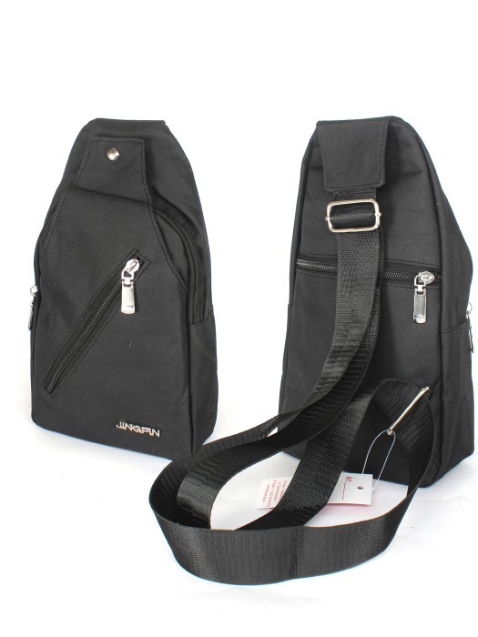 Рюкзак (сумка)  муж Battr-609  (однолямочный),  2отд,  плечевой ремень,  2внеш карм,  черный 257854