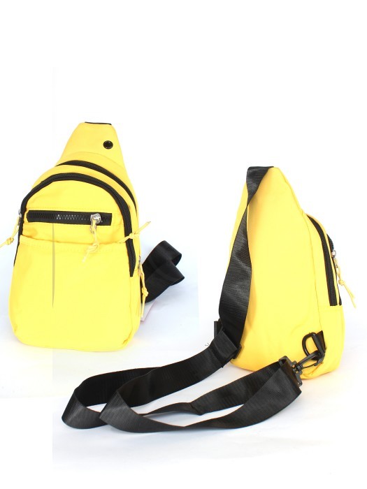 Рюкзак (сумка)  Battr-002  (однолямочный),  2отд,  плечевой ремень,  2внеш+1внут/ карм,  желтый 257868