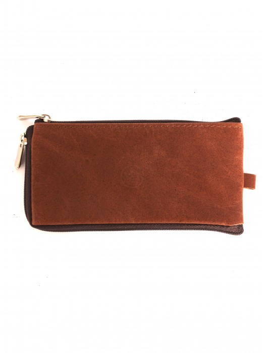 Футляр для ключей Croco-кл-501 (на молнии)  натуральная кожа коричневый пулл-ап матовый (219)  264672