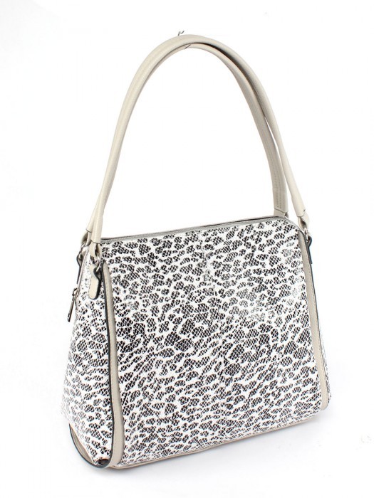 Сумка женская натуральная кожа ADEL-191/1в/ММ (отделка ИСК/КОЖА),  1отд,  питон серый SALE 264970