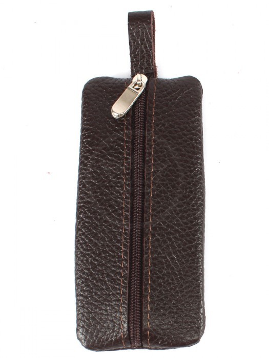 Футляр для ключей Croco-кл-507 (на молнии)  натуральная кожа коричневый флотер (116)  265315